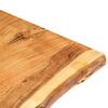 vidaXL Dessus de table Bois d'acacia massif 100x(50-60)x2,5 cm