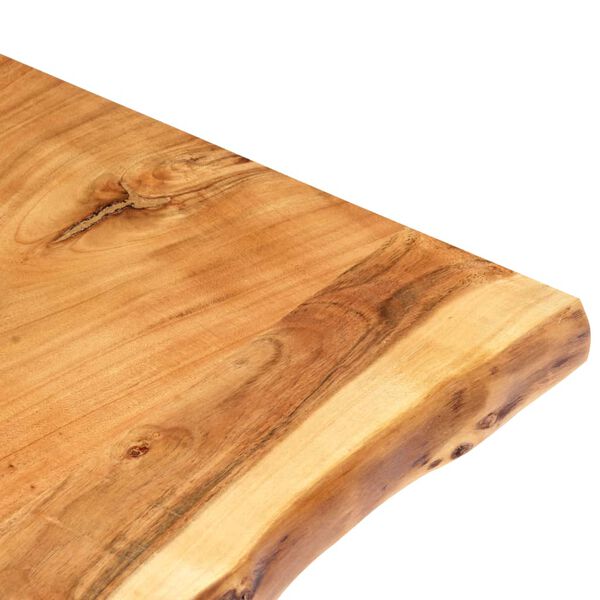 vidaXL Dessus de table Bois d'acacia massif 100x(50-60)x2,5 cm