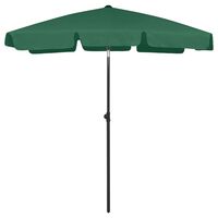 vidaXL Parasol de plage vert 180x120 cm