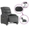 vidaXL Fauteuil inclinable de massage &eacute;lectrique gris similicuir