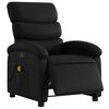 vidaXL Fauteuil inclinable de massage &eacute;lectrique noir similicuir