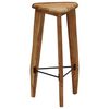 vidaXL Tabourets de bar lot de 2 bois d'acacia massif