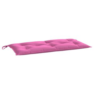 vidaXL Coussin de banc de jardin rose 100x50x7 cm tissu oxford