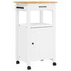 vidaXL Chariot de cuisine MONZA 48x40x88,5 cm bois massif de pin