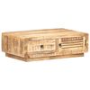 vidaXL Table basse 90x60x29 cm Bois de manguier brut