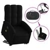 vidaXL Fauteuil inclinable de massage noir tissu