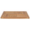 vidaXL Dessus de table Bois de teck solide 60x60x2,5 cm