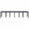 vidaXL Table de Jardin Anthracite 350 x 100 x 74 cm polyrotin