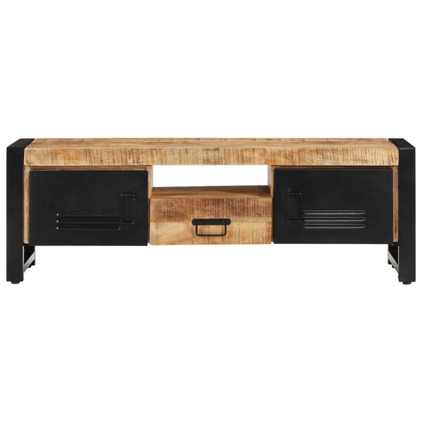 vidaXL Meuble TV 120x30x40 cm Bois massif de manguier