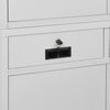 vidaXL Armoire de bureau Gris clair 90x40x180 cm Acier