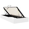 vidaXL Lit de Rangement avec matelas Blanc pur 100 x 190 cm Faux cuir