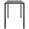 vidaXL Table &agrave; manger de jardin anthracite 110x54x70 cm acier