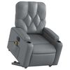 vidaXL Fauteuil inclinable de massage électrique gris similicuir