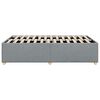 vidaXL Cadre de lit sans matelas gris clair tissu