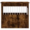 vidaXL Meuble de cage pour chiens ch&ecirc;ne fum&eacute; 64,5x80x71 cm
