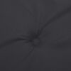 vidaXL Coussin de chaise de terrasse noir (75+105)x50x4 cm