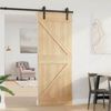 vidaXL Porte NARVIK Naturel 80 x 210 cm Bois de pin massif