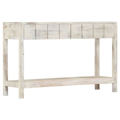 vidaXL Table console 120 x 35 x 75 cm Bois de manguier massif