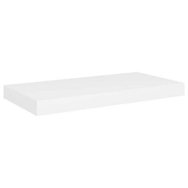 vidaXL &Eacute;tag&egrave;res murales flottantes 2 pcs blanc 50x23x3,8 cm MDF
