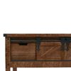 vidaXL Table console Bois massif de sapin 131 x 35,5 x 75 cm Marron