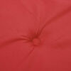 vidaXL Coussins de chaise &agrave; dossier haut lot de 2 rouge tissu oxford