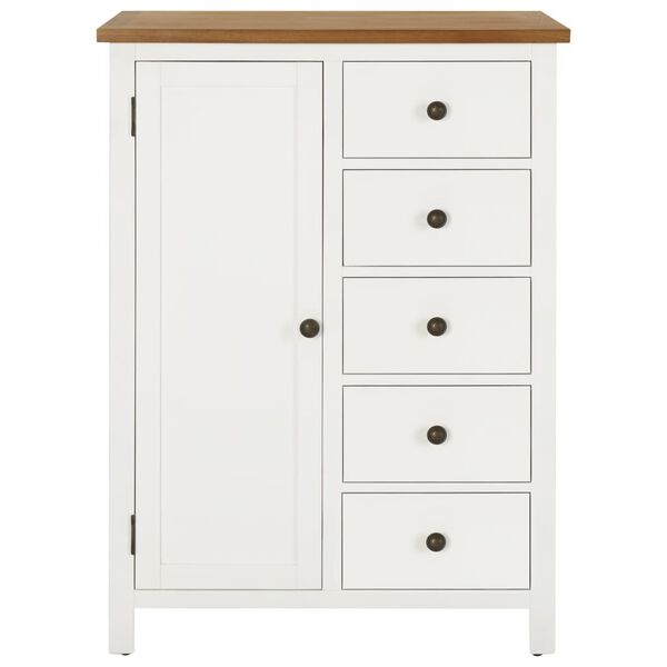 vidaXL Garde-robe 76x52x105 cm Bois de chêne massif