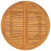 vidaXL Table de jardin &Oslash;110x75 cm Bois d'acacia solide