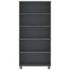 vidaXL Buffet HAMAR Bois massif de pin Gris fonc&eacute;