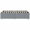vidaXL Cadre de lit sans matelas gris clair tissu