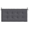 vidaXL Coussin de banc de jardin anthracite 120x50x4 cm tissu oxford