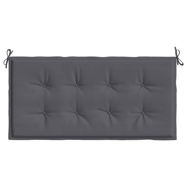 vidaXL Coussin de banc de jardin anthracite 120x50x4 cm tissu oxford