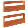 vidaXL &Eacute;tag&egrave;res &agrave; chaussures murales 2 pcs cire marron 59x8,5x23,5 cm