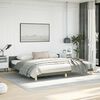 vidaXL Cadre de lit sans matelas gris foncé tissu