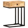 vidaXL Table d'appoint en forme d'U 45x30x61cm Bois de manguier massif
