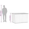 vidaXL Bo&icirc;te de rangement de jardin Gris 149x99x93 cm