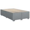vidaXL Cadre de lit sans matelas gris clair tissu