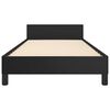 vidaXL Cadre de lit sans matelas noir double similicuir