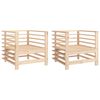 vidaXL Chaises de jardin lot de 2 bois massif de pin