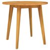 vidaXL Table de jardin &Oslash;85x75 cm Bois d'acacia solide