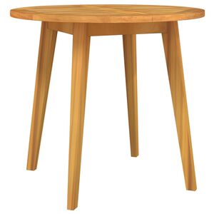 vidaXL Table de jardin &Oslash;85x75 cm Bois d'acacia solide