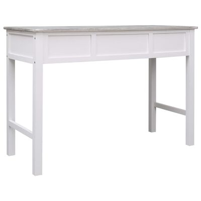 vidaXL Bureau Gris 110x45x76 cm Bois