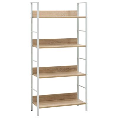 vidaXL Bibliothèque à 4 niveaux chêne 60x27,6x124,5 cm bois ingénierie