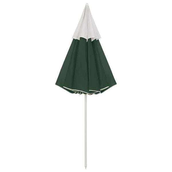 vidaXL Parasol de plage vert 300 cm