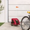 vidaXL Remorque de v&eacute;lo pour animaux de compagnie rouge