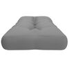 vidaXL Coussin de palette gris 120x40x12 cm tissu