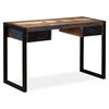 vidaXL Bureau avec 2 tiroirs Bois de r&eacute;cup&eacute;ration massif 120x50x76 cm