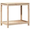 vidaXL Table de rempotage avec &eacute;tag&egrave;re 82,5x50x75cm bois massif de pin
