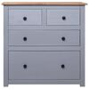 vidaXL Buffet Gris 80x40x83 cm Pin Gamme Panama