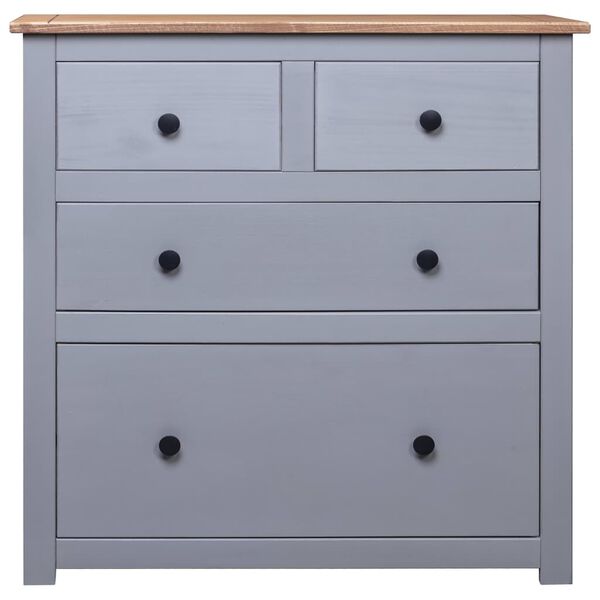 vidaXL Buffet Gris 80x40x83 cm Pin Gamme Panama