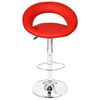 vidaXL Tabourets de bar lot de 2 rouge similicuir